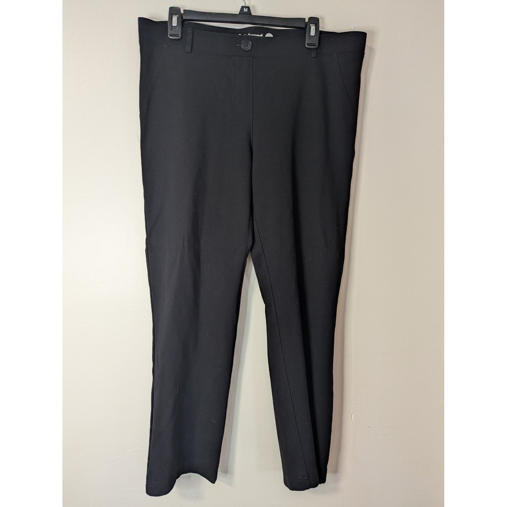Betabrand Dress Pant Yoga Pants Womens XL Black Straight Leg Professional